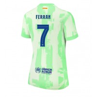 Maglia Calcio Barcelona Ferran Torres #7 Terza Divisa Donna 2024-25 Manica Corta